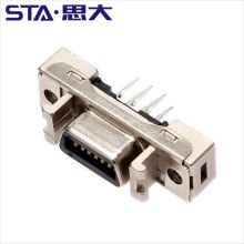 Straight 180Degree 20Pin SCSI MDR Female PCB Connector 10220-6212PC